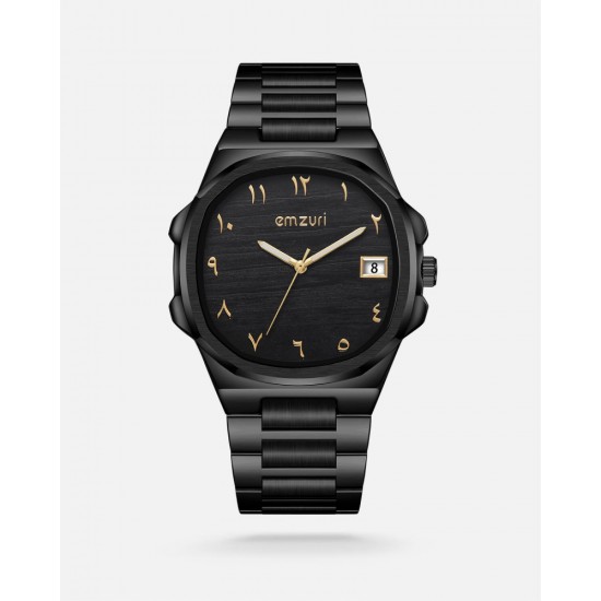 Emzuri men's watch from black in black color