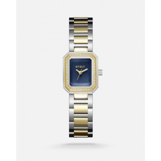 Emzuri -steel women's watch in silver and golden color