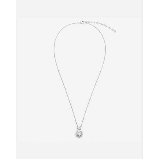 Women's chain with a classic design in silver color