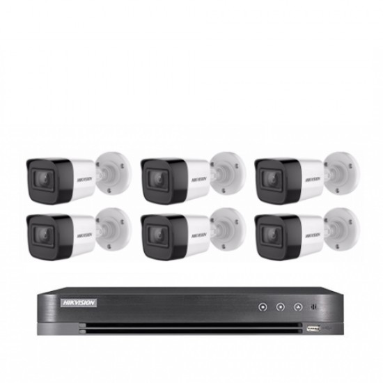 6 8-megap cameras - internal or external, with an 8-channel (HD) recording device
