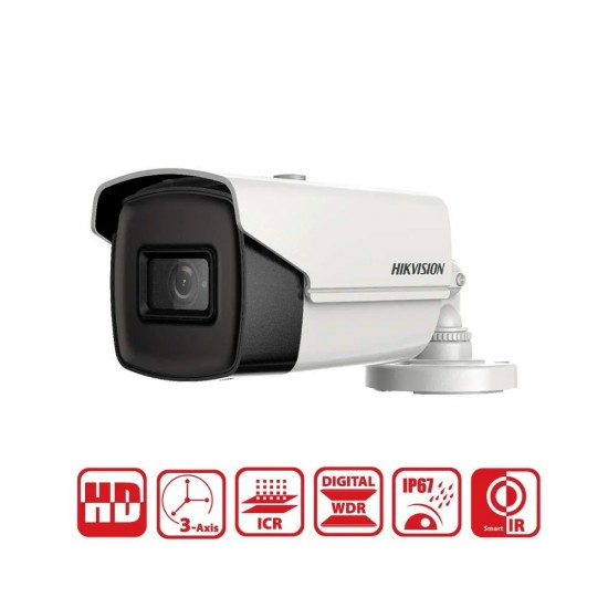 8MP IP network 2 cameras - 60 meters with 4-channel external recording device - Hikvision
